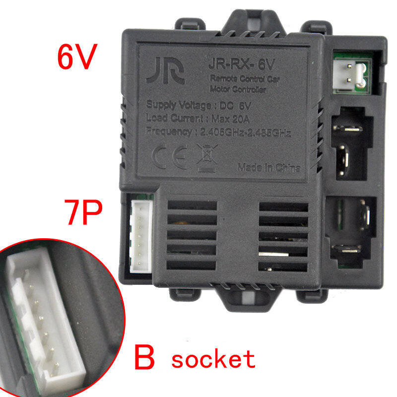 Controlador de receptor de control remoto para niños, HY-RX-2G4-12V01 de vehículo eléctrico, accesorios de placa base, JR1630RX, JR-RX-12V