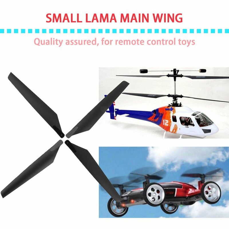 Vehículos y juguetes de Control remoto, cuchillas principales de plástico de 160mm para Esky LAMA V3 V4/ walkera 5 #4 5-8 helicópteros RC Apache AH6