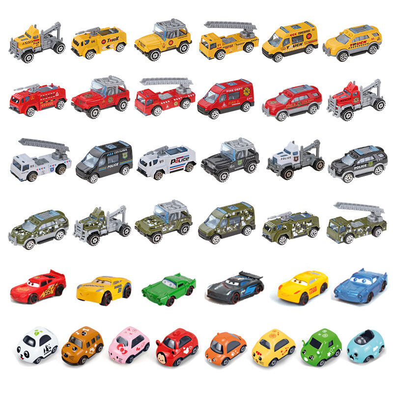 1pc escala aleatória 1:64 Liga Toy Car Model Metal + ABS Simulação SUV Sports Racing Car Model crianças Vendas Brinquedos Meninos Diecast