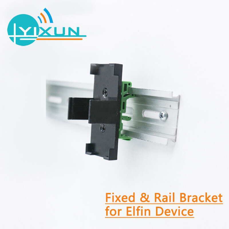 Fixed & Rail Bracket for Elfin Device Suitable for Elfin-EE / EW / EG Series HF Mini Elfin Series Serial Server Accessories