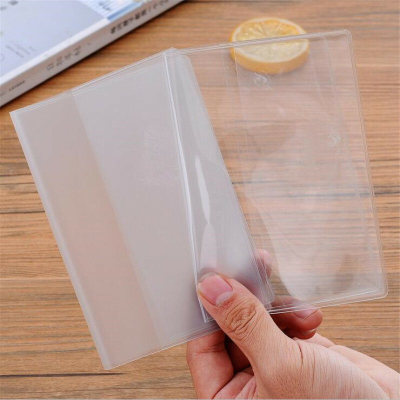Portatarjetas transparente impermeable de PVC, funda para pasaporte de viaje, resistente al agua, 1 Uds.
