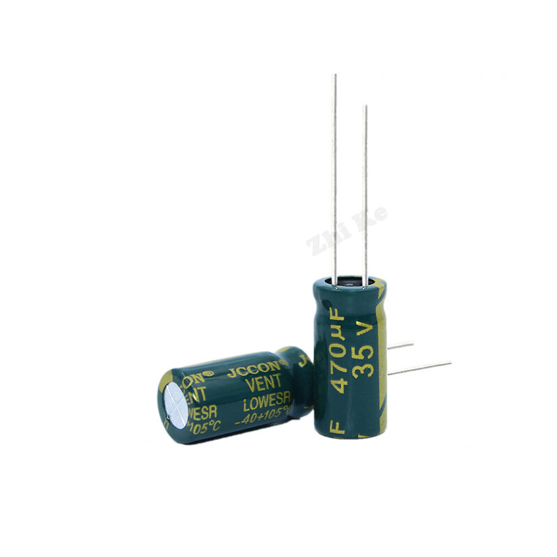 10 pçs/lote Low ESR/Impedância de alta freqüência 35v 470UF capacitor eletrolítico de alumínio tamanho 8*16mm 470UF35V 20%