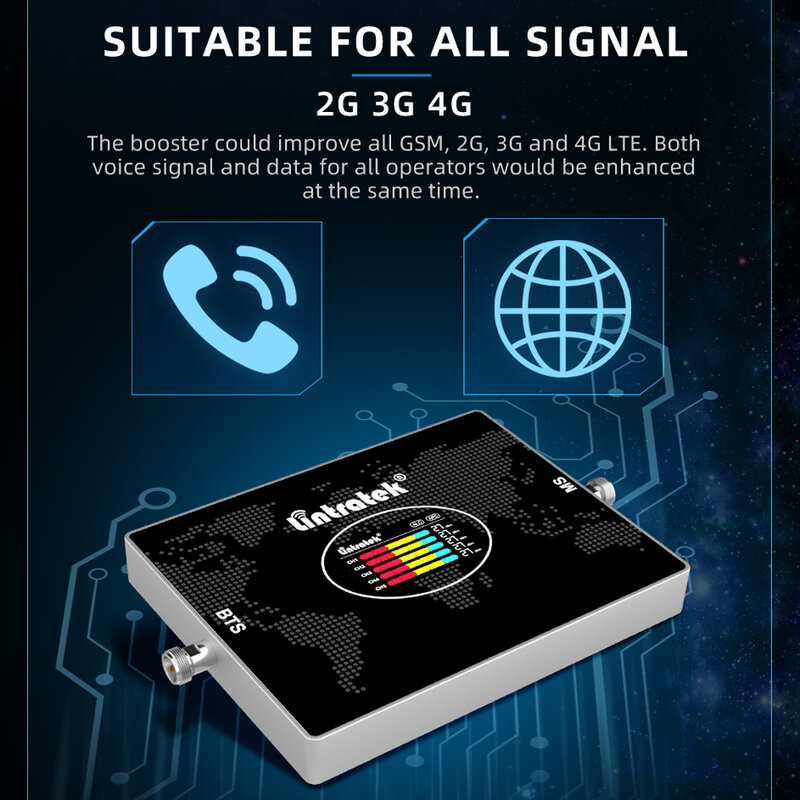 Lintratek ripetitore di segnale a 5 bande 800 900 amplificatore cellulare GSM 2100 1800 LTE Booster 4 bande 2G 3G 4G amplificatore di segnale Internet