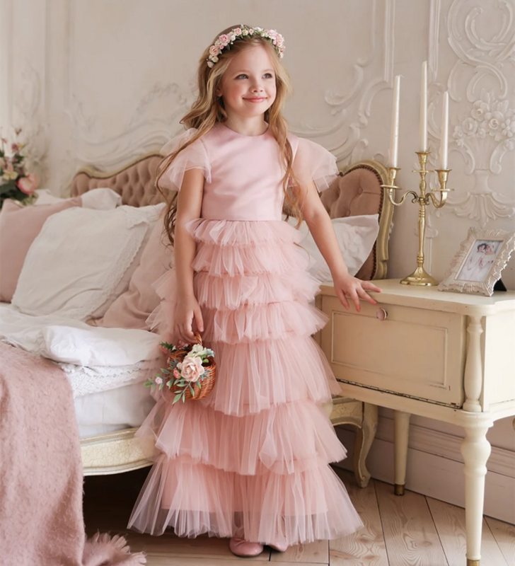 A-line Tiered Girl Dress