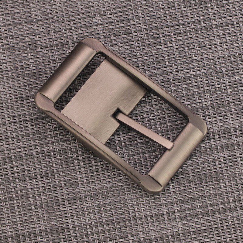Cinturones de diseño, hebilla de pin gris adecuada para el ancho de 3,3 cm, hebilla de cinturón de moda, solo sin cinturón