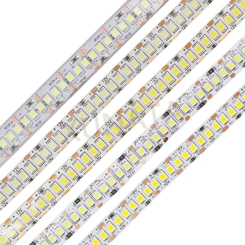 Impermeável flexível LED Strip Light, Fita Fita, Natural Branco, Branco Frio, 5m, 2835, SMD, 12V, DC, 60, 240, 300, 1200 Pixel