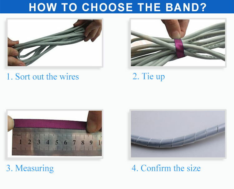 Quente 10m 10mm/14mm espiral fio organizador envoltório tubo chama-retardador cabo manga colorido cabo embalagem cabo mangas tubo de enrolamento