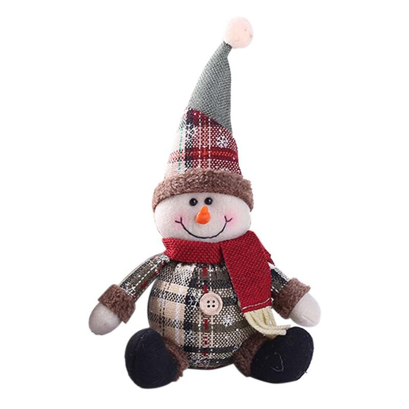 Рождественские украшения, рождественские куклы, рождественские украшения для кукол, украшения для рождественской елки, инновационные украшения для окон в виде Санта-Клауса, снеговика