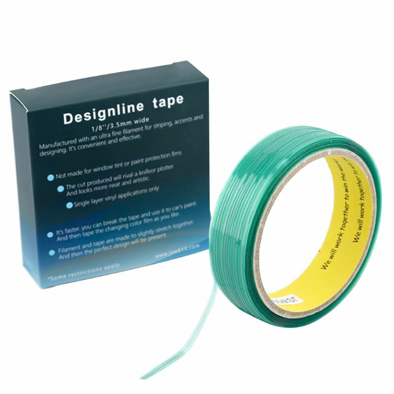 50M Knifeless Cutting Design Line Tape Film Sticker Squeegee Wrap Tool Flexible