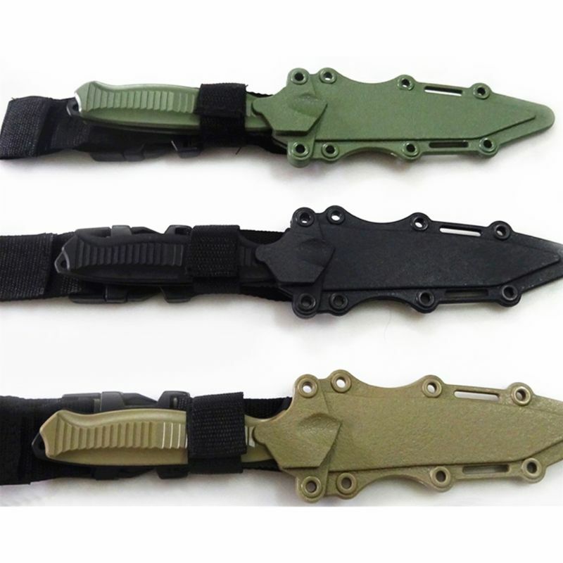 Cuchillo de goma seguro 1: 1 para entusiastas del entrenamiento militar, espada de juguete para Cosplay CS, accesorios de primera sangre, modelo de Dagger