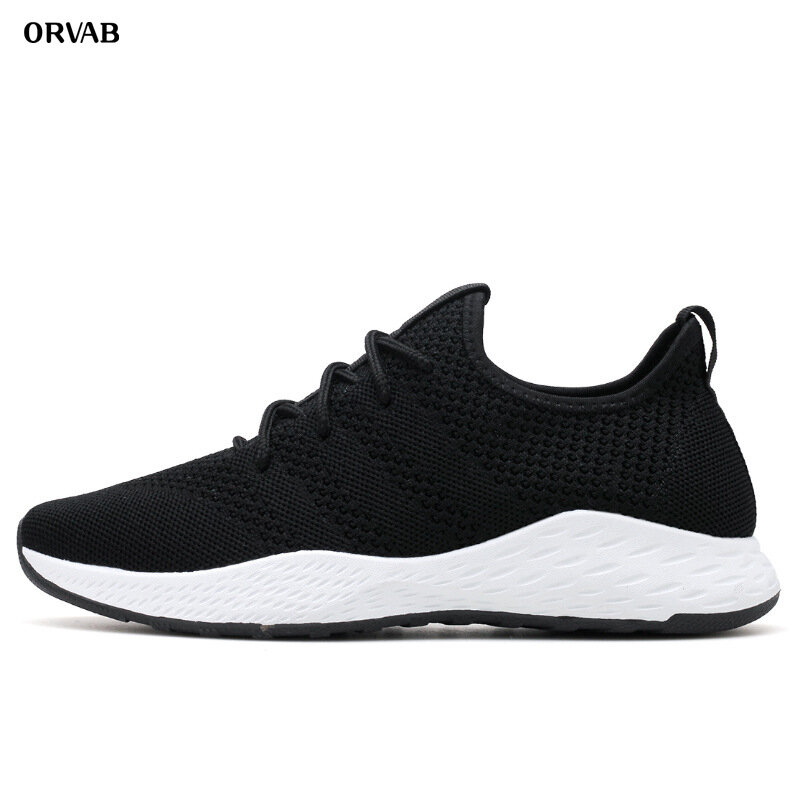 Breathable Men Sneakers Male Tenis Adult Red Black High Quality Men Casual Shoes 2019 Fashion Non-slip Mesh Men Shoes Summer New