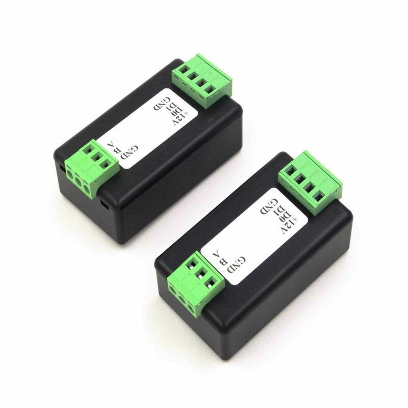 1pair Wiegand Signal Extender / Wiegand Format To RS485 Converter, Automatically Recognizes All WG Formats Extend Up To 500M