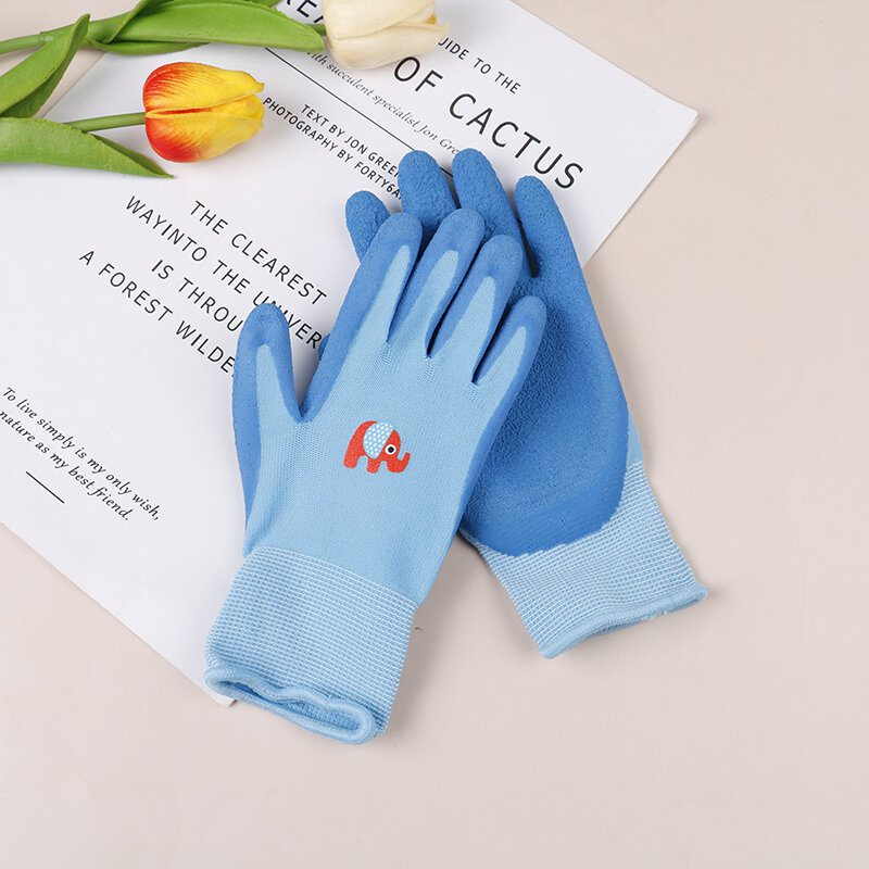 Kids Children Protective Gloves Durable Waterproof Garden Gloves Anti Bite Cut Collect Seashells Handicraft Planting Gadget