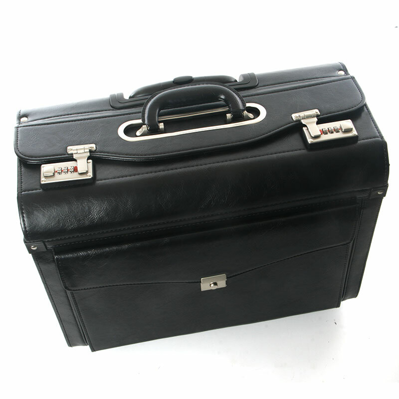 Kapitan lotnictwa lotniczego specjalne walizka 16/19 cal biznes załoga pokładowa walizka torba PU pojemnik na bagaże na pokład przypadku