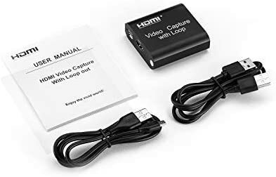 4K USB 2,0 Video Capture Card Gerät mit Loop Out Game Capture für Live-Streaming-Video Recorder Konverter für PS3 PS4 Xbox
