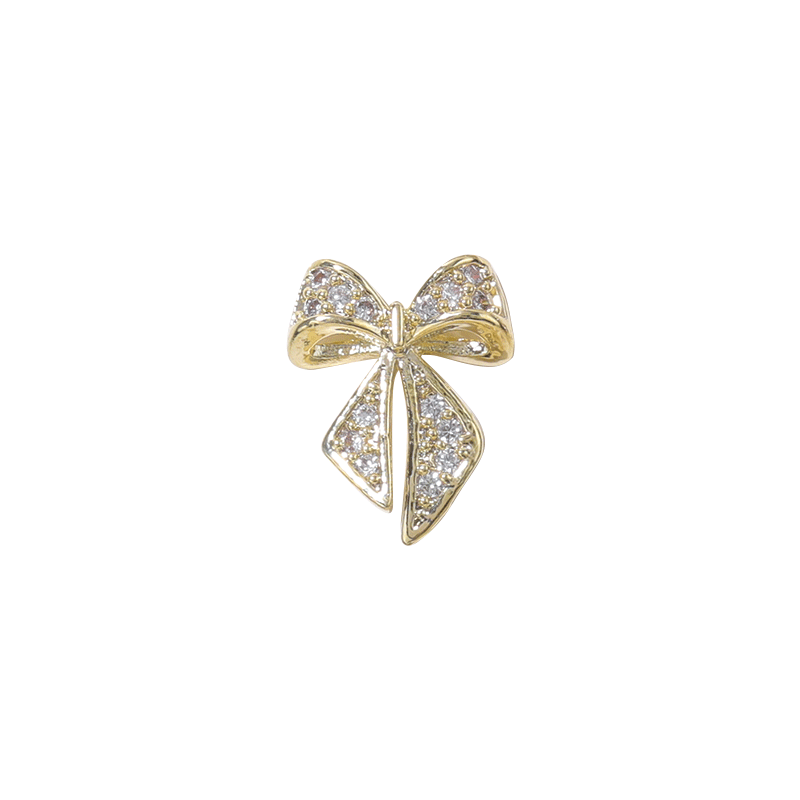 HNUIX 1 sztuka motyl cyrkon ozdoba do paznokci łuk biżuteria kryształ perła wisiorek Manicure wysokiej jakości akcesoria kryształ górski