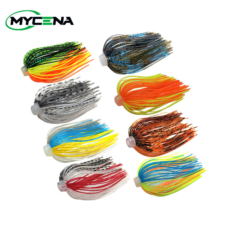 3/10 pcs/lot 88 Strands 64mm Silicone Skirts Elastic hole Umbrella skirts Fishing Accessories Buzzbaits Spinner Buzz Bait