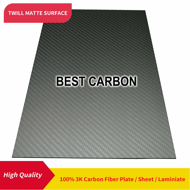 Twill матовая поверхность из 100% углеродного волокна, пластина cfk, жесткая пластина, лист, ламинат, 600 мм x 600 мм, бесплатная доставка