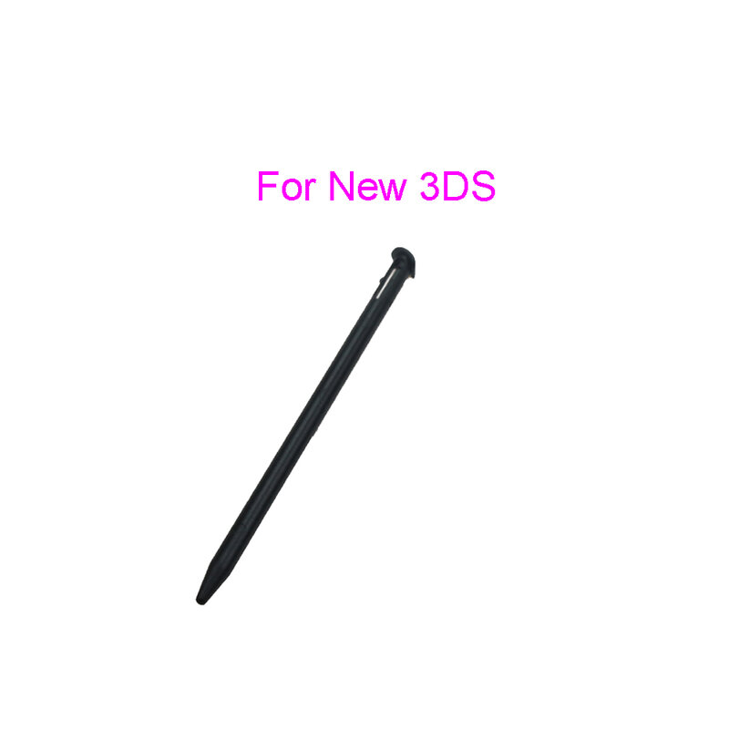 1 buah Stylus plastik hitam layar sentuh pena Stylus teleskopik logam untuk 2DS 3DS baru 2DS LL XL baru 3DS XL LL untuk NDSL NDSi NDS Wii