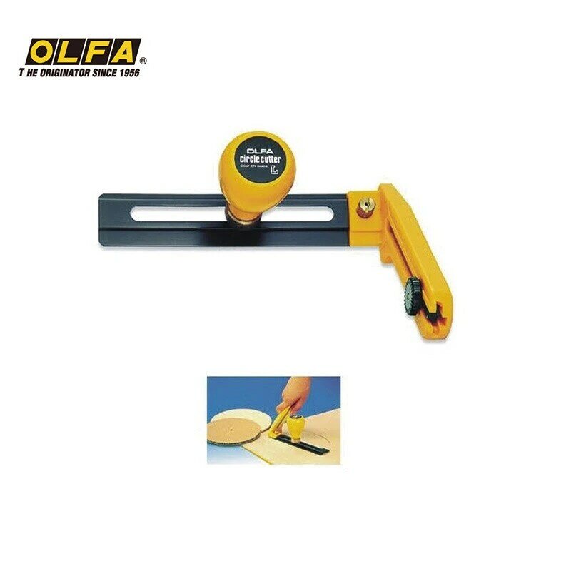 MADE IN JAPAN  OLFA heavy-duty compass cutting machine (CMP-2) cuts diameters of 3-12 inches