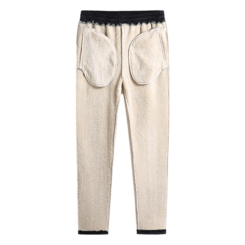 Pantalones deportivos cálidos para hombre, chándal informal grueso de lana, 9xl 8xl talla grande, para correr, Invierno