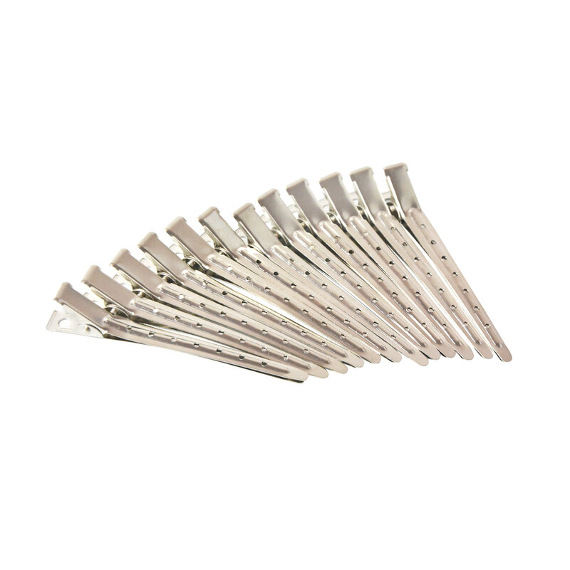 12Pcs 9cm Professional Salon Stainless Hair Clips Hair Styling Tools DIY Barrettes Hairdressing Hairpins Headwear Accessories