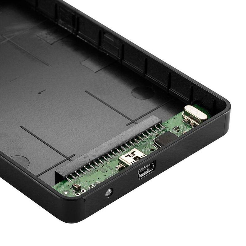 Zheino 외장 HDD 및 SSD 인클로저 케이스, 2.5 인치 USB 2.0 HDD 케이스, 44PIN IDE PATA 하드 드라이브 디스크