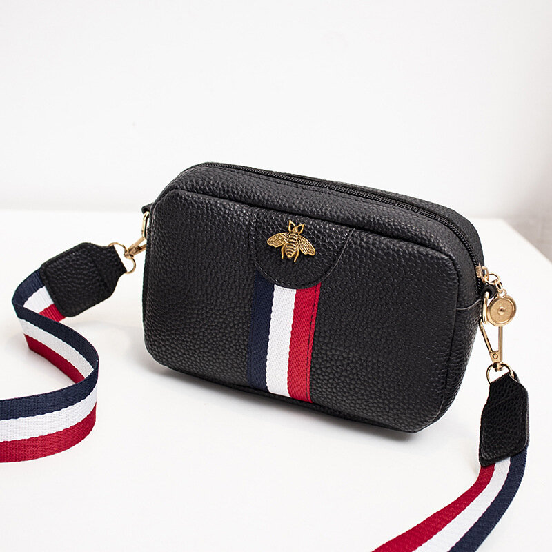 Women's Shoulder/Crossbody Bag Bee Stripe Zipper Fashion Belt Wholesale 2020 New Style Mini Purse