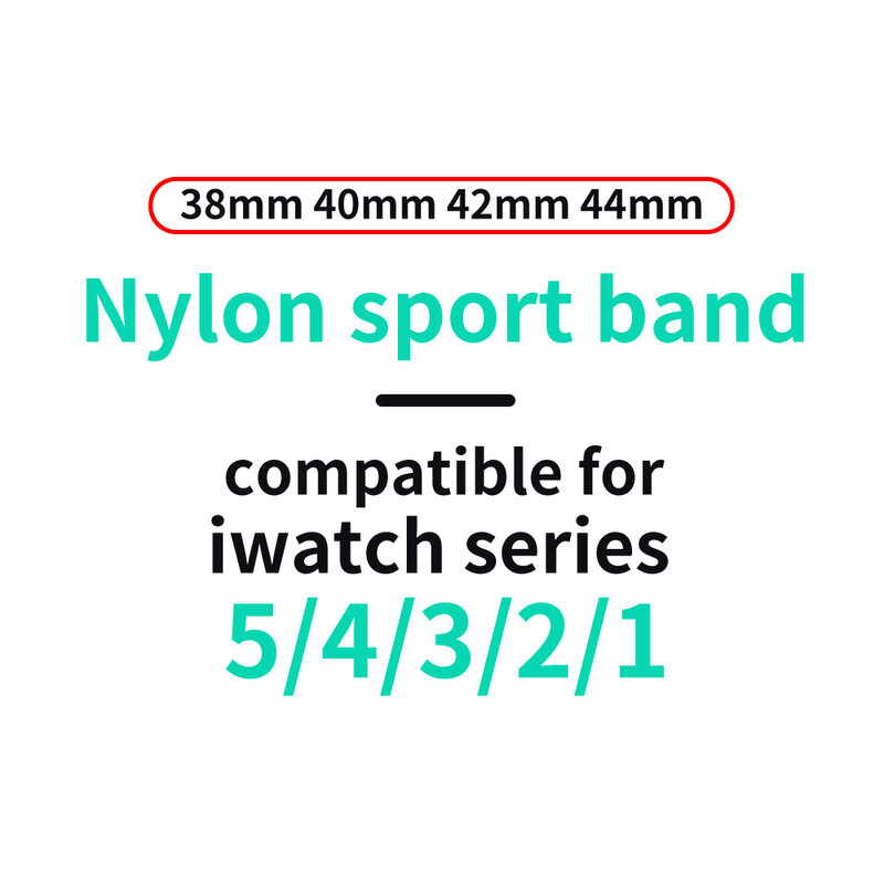 Laço de náilon compatível para apple pulseira de relógio 40mm 44mm para iwatch 5 banda 38mm 42mm pulseira série 4 3 2 1 acessórios