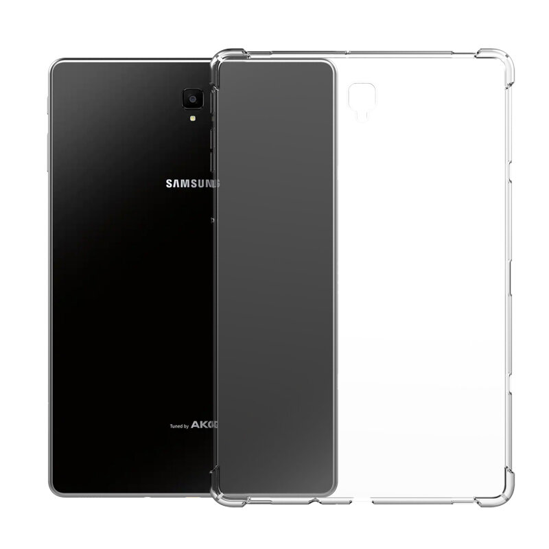 Shockproof Cover untuk Samsung Galaxy Tab S4 10.5 ''2018 SM-T830 SM-T835 10.5 Inch Case Silikon Penutup Transparan Tritone fundas