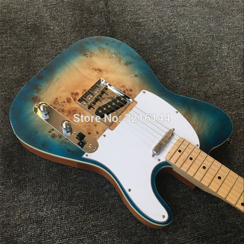 In stock  New Electric Guitar, Blue Edge, Tumor Skin, Inventory, Free Freight