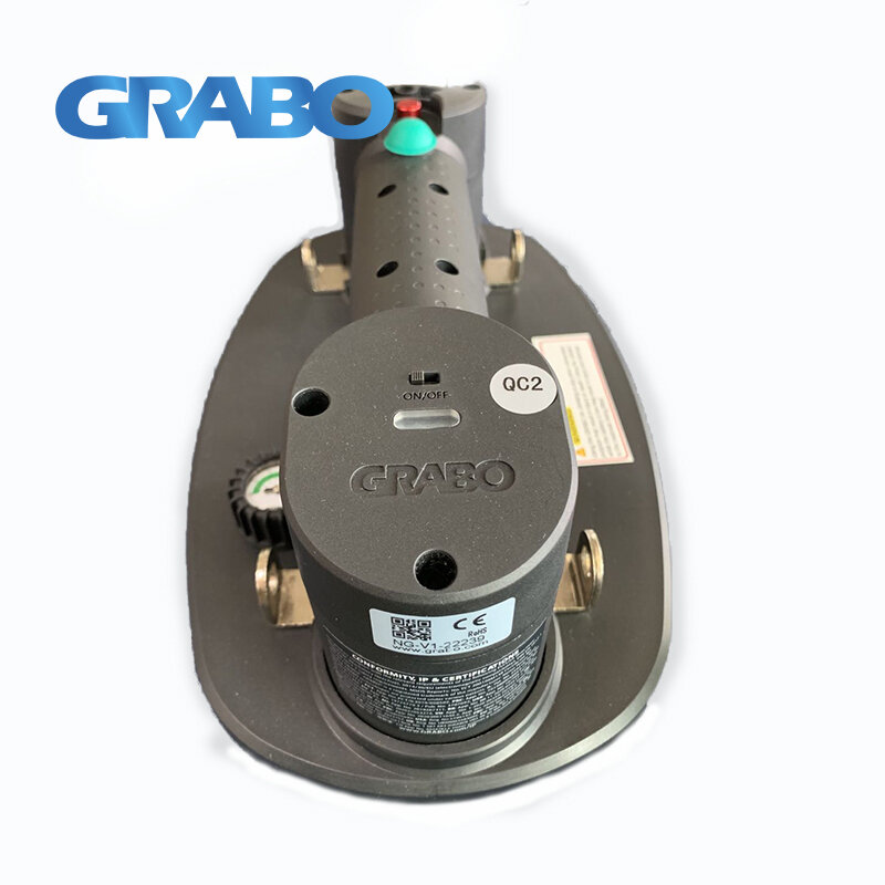 Grabo Portable Vacuum Suction Cup with Rechargeable Battery for Wood Drywall Granite Glass Tile Slab Lifting Carry Tool