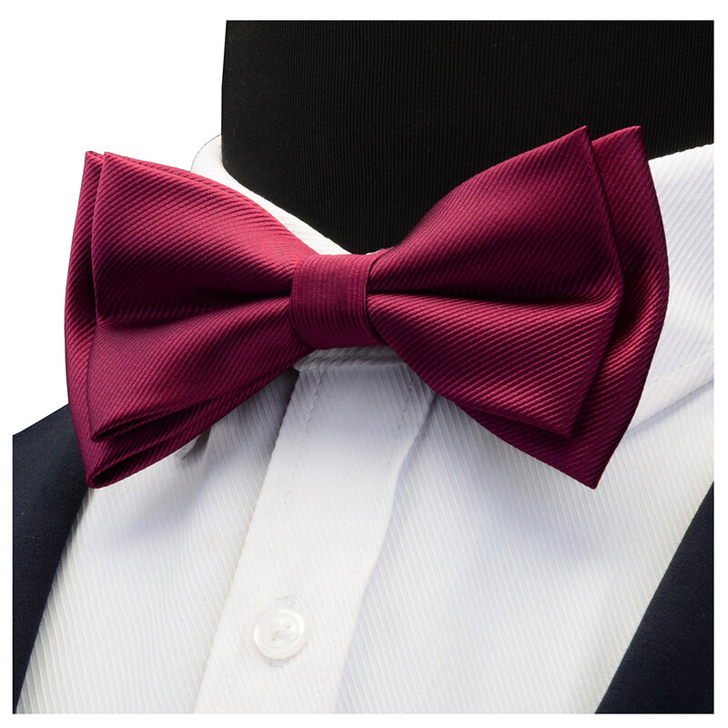โบว์ Tie ขนาดต่างๆและลงผู้ชายธรรมดา Bowtie ผ้าเช็ดหน้า Cufflinks ชุดของขวัญสำหรับชายงานแต่งงานแฟชั่น Ties