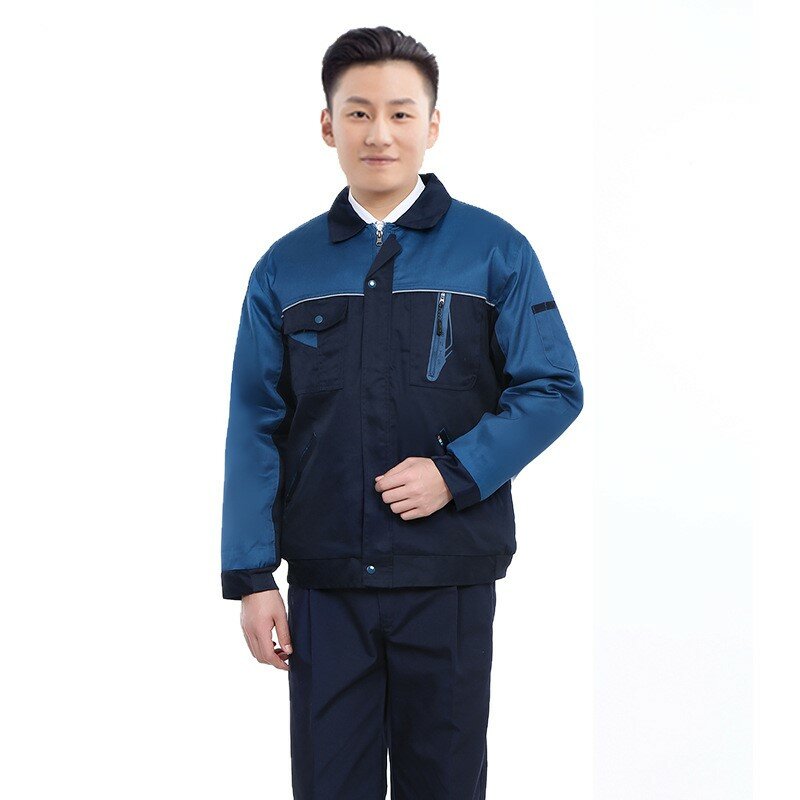 Осенне-зимний плотный комплект одежды для работы для мужчин и женщин, ветрозащитный контрастный пыленепроницаемый свободный заводской Костюм 4XL