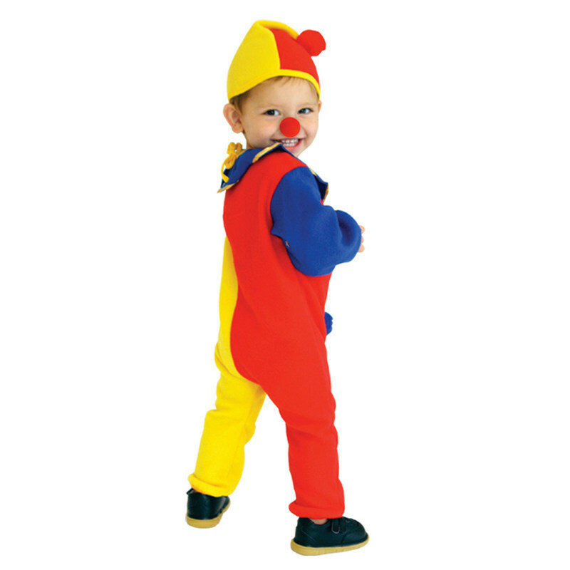 Umorden-Disfraz de payaso para niños y niñas, traje de Casa Encantada traviesa para fiesta de carnaval, Halloween, Purim