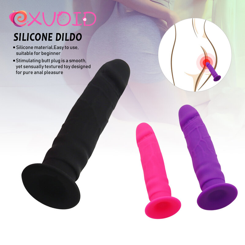 EXVOID Dildo Penis for Women Lesbian Suction Cup Big Cock Adult Products Vagina G-spot Massage Sex Toys for Adults Anal Plug