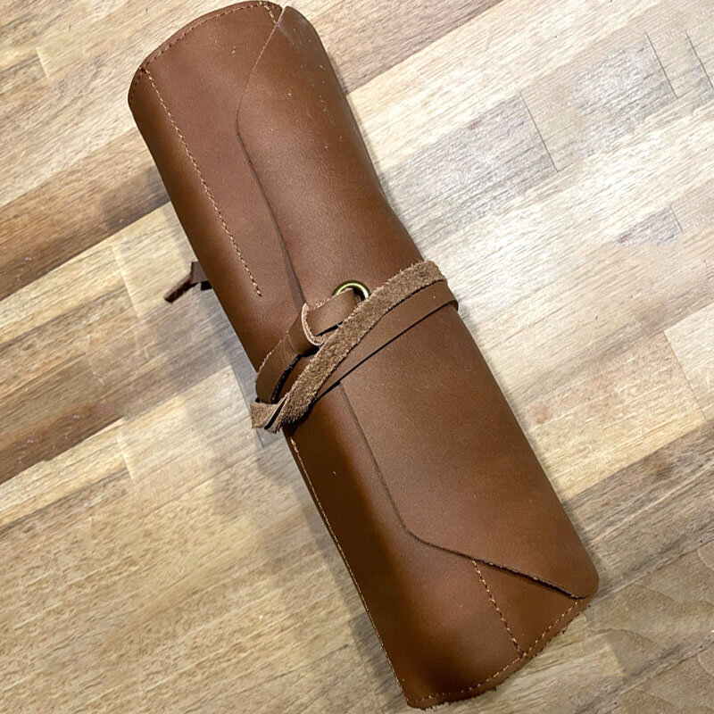 Borsa portaoggetti multifunzionale Kit mulinello borsa coltello per incisione borsa porta attrezzi in pelle scatola porta attrezzi per la lavorazione del legno