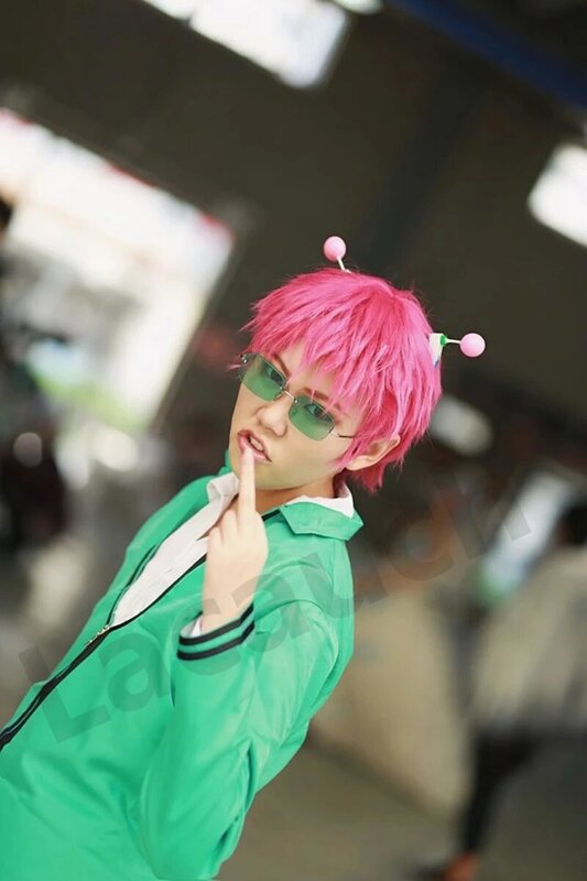 Perruques Cosplay Anime Saiki kuso The destrotroed Life K.-Nan, Costumes, uniformes, hauts, pantalons, couvre-chef, perruques