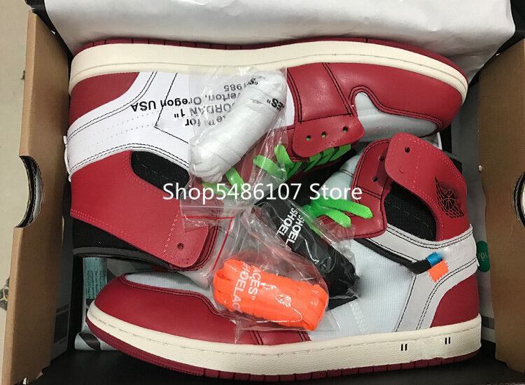 Retro 1 OG Basketball Shoes off Mens Chicago red AJ1 shoes Green white Black trainers Sport Air Jordans 1s Shoes