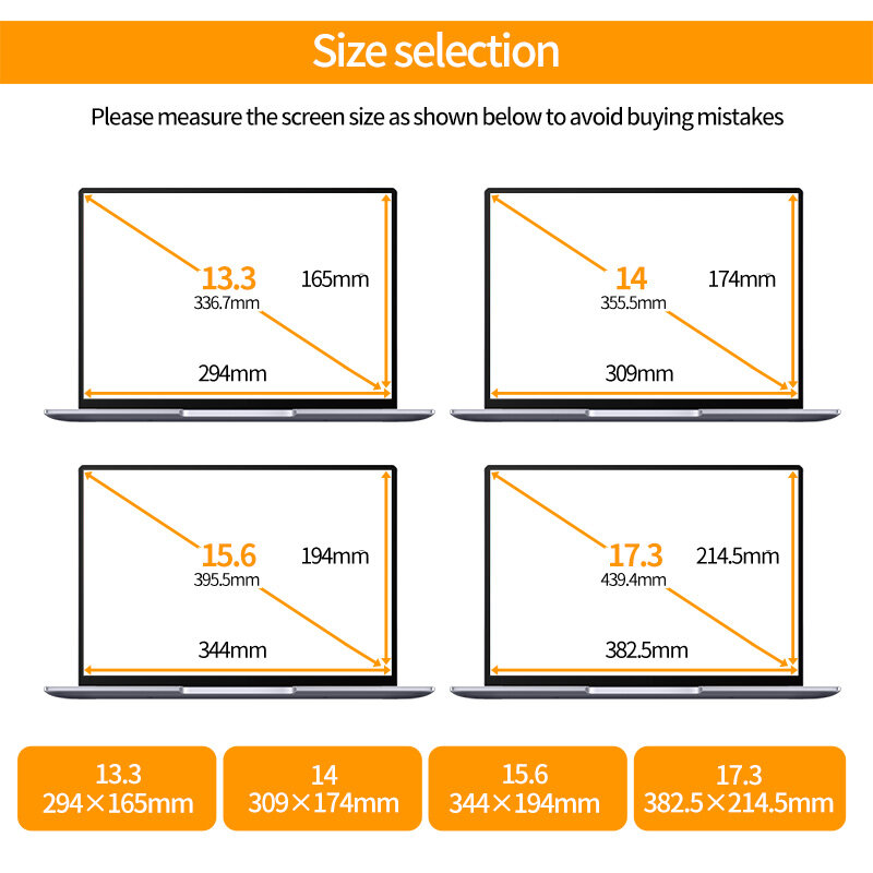 UDMA-Película de vidrio Flexible HD para pantalla táctil de ordenador portátil, Protector de pantalla para Acer, Lenovo, Dell, Xiaomi, HP, ASUS, 16:9, 12, 13, 14, 15 y 17 pulgadas