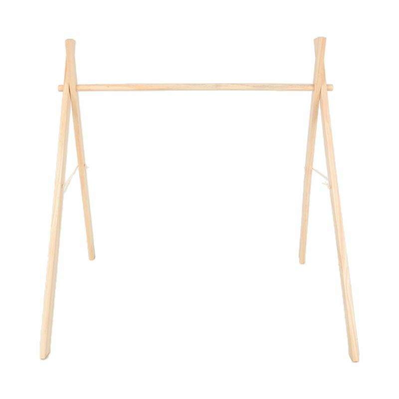 Rack nórdico de madeira para decoração de bebês, suporte simples de fitness para sala de crianças, bar para brincadeira de bebês, 2021