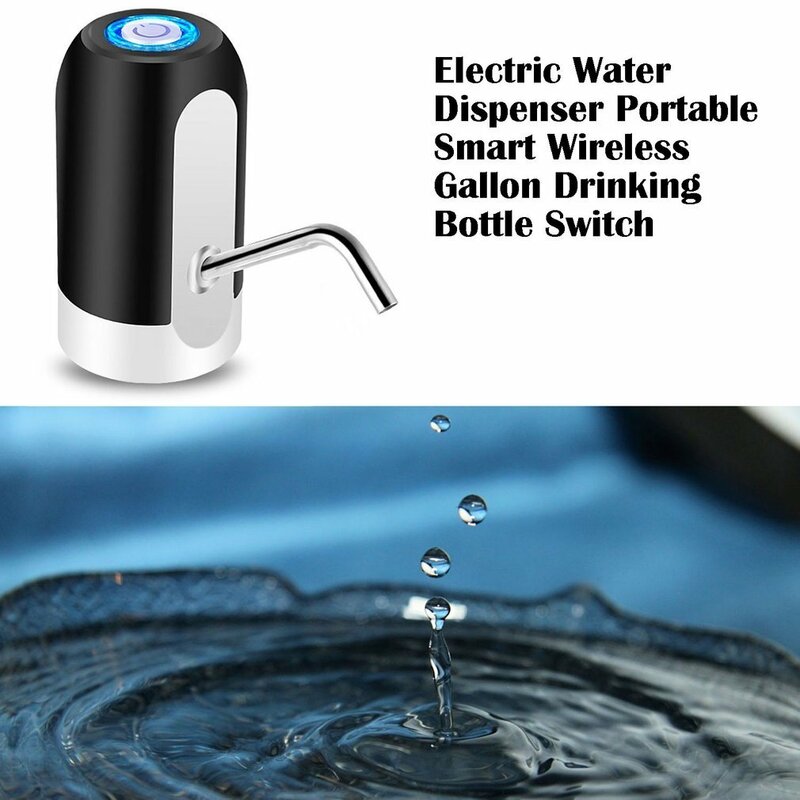 Dispensador de agua eléctrico portátil, bomba de agua inalámbrica inteligente, interruptor de botella para beber, aparatos de tratamiento de agua