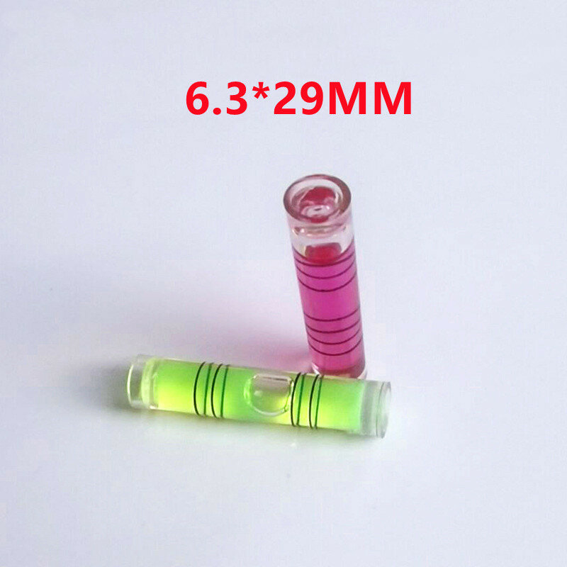 6.3*29 Mini Circular Horizontal Precision Spirit Level Round Bubble Set Universal Green Round Bullseye Measuring Tools Kit