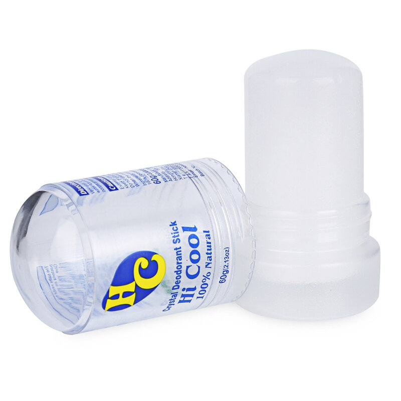 60G Tawas Stick Deodoran Tongkat Antiperspirant Tongkat Alum Deodoran Kristal Deodoran, 60G Ketiak Penghapusan untuk Wanita dan Pria
