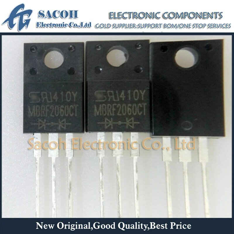 10Pcs MBRF2060CT oder SBRF2060CT oder MBRF2060 TO-220F/ZU-220-2 20A 60V Schottky-gleichrichter