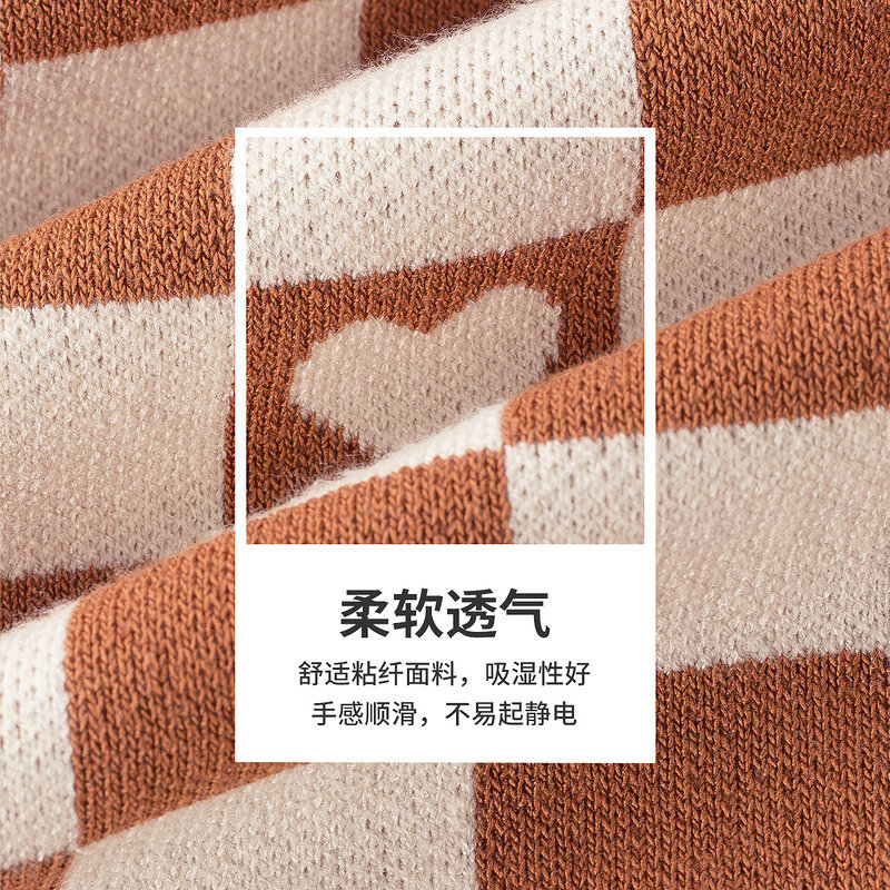 INMAN-suéter de cuello redondo para mujer, Jersey de punto que combina con todo, dulce e informal, con patrón de corazón, Otoño e Invierno