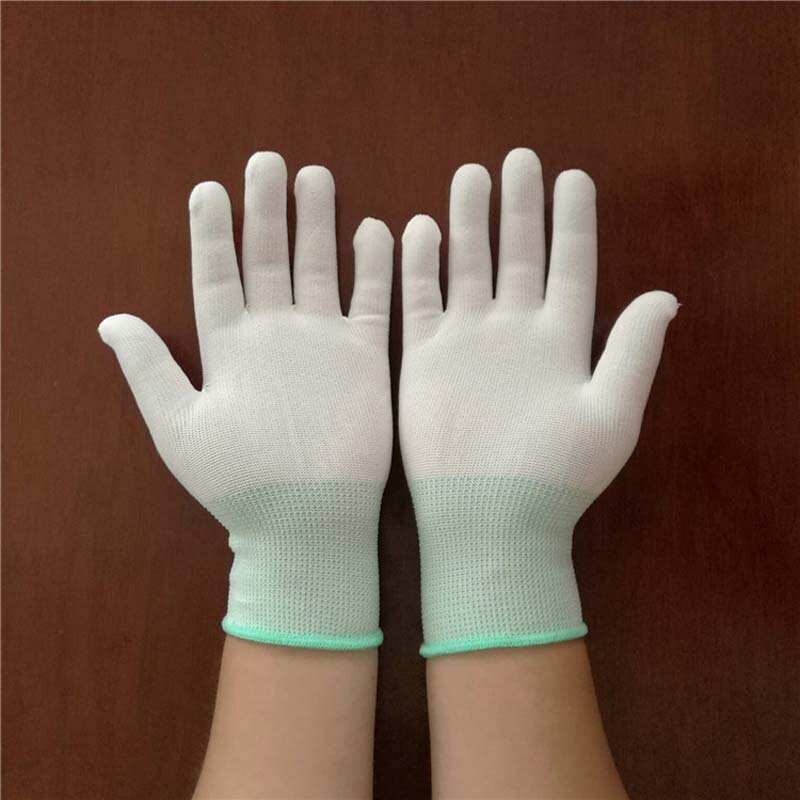 Антистатические Нескользящие перчатки с покрытием ладоней, защитные рабочие перчатки