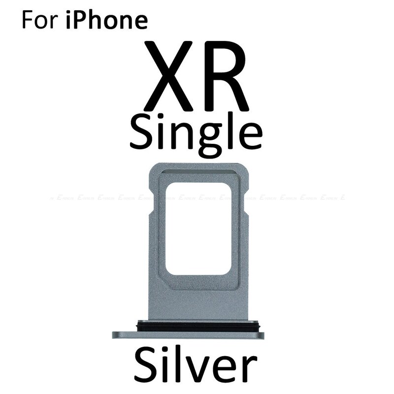 6 cores para o dobro do iphone xr/única bandeja do cartão do sim para o pino do cartão do iphone xr + sim livre