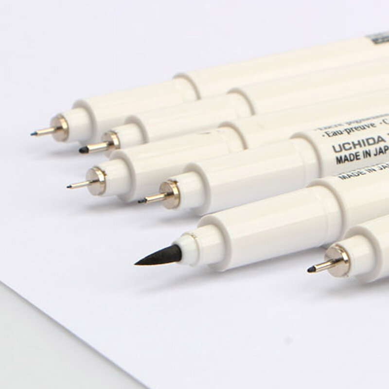 방수 건담 드로잉 펜 디자인 스케치 라이너 브러시, 만화 그림 용품, 0.03mm, 0.05mm, 0.1mm, 0.3, 0.5, 0.8, 1.0mm