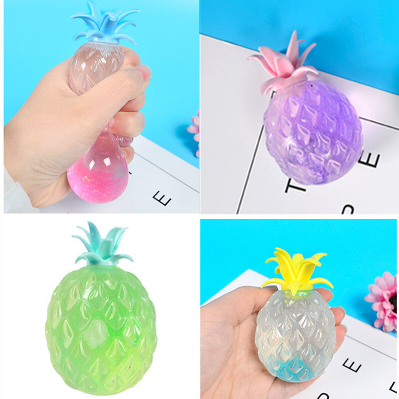 Śliczne mąki ananasowe zabawki typu Fidget dzieci miękkie piłki stresowe zabawki dekompresyjne zabawki dziecięce biuro ciśnienie Release antystresowa zabawka